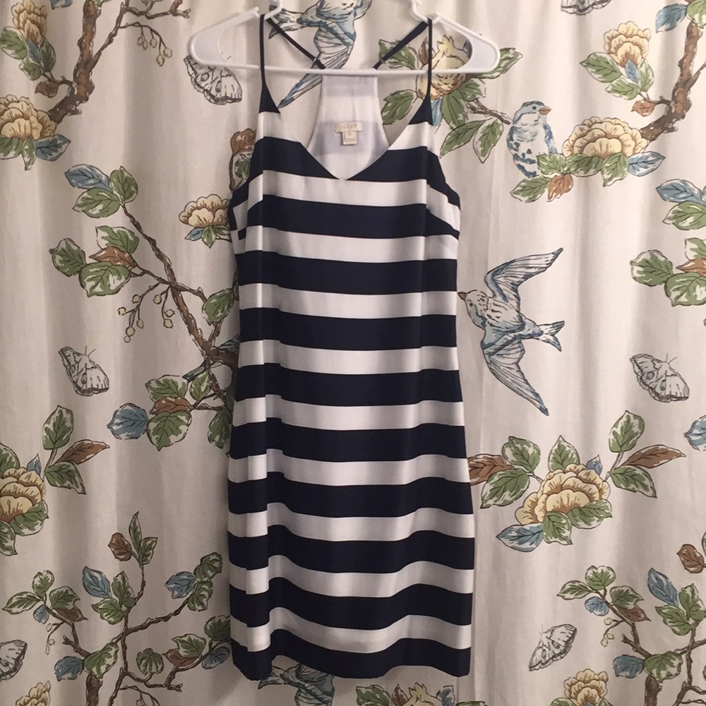 J.Crew black and white dress